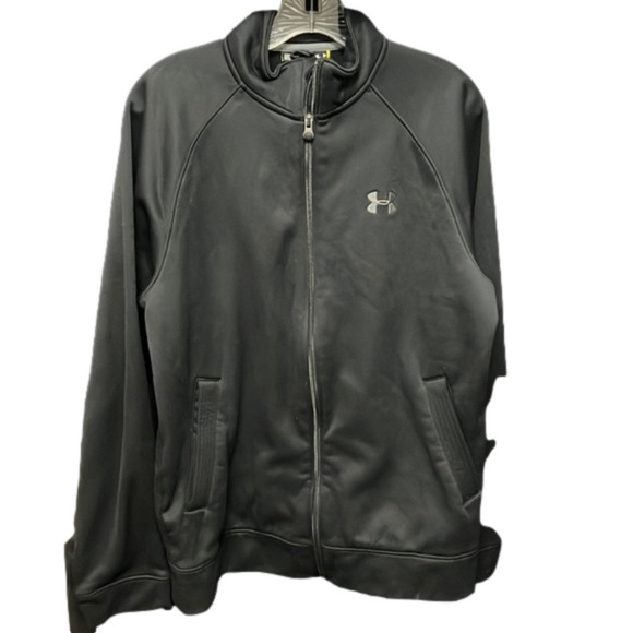 UA Black Fleece-Lined Full-Zip Jacket - Picture 1 of 6
